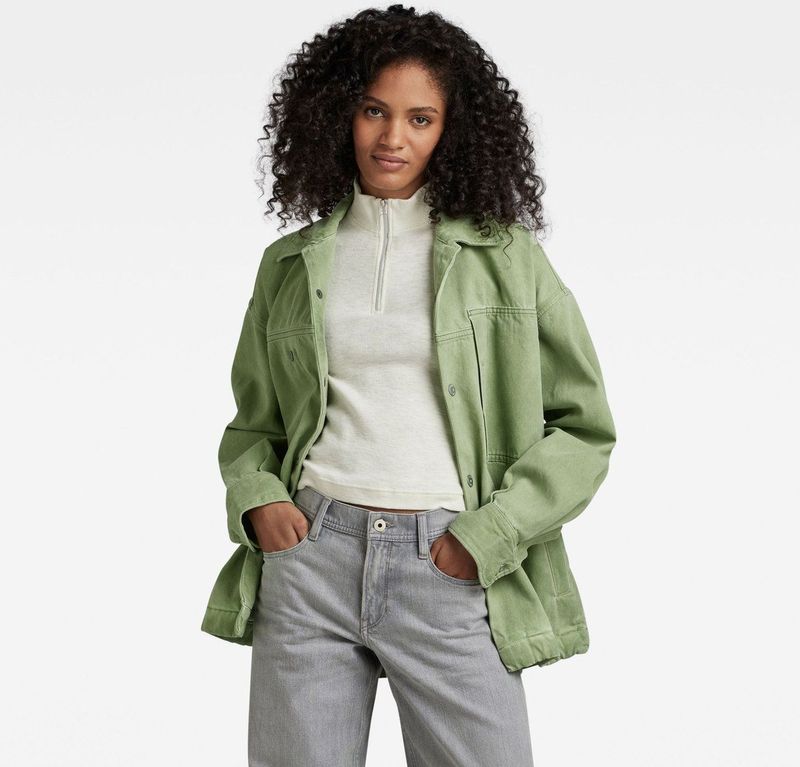 Shirt Workwear - Ecru - Denim - Oversized Pasvorm