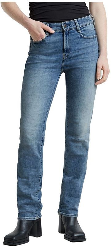 G-star - Strace - Spijkerbroek - Hoge Taille - Rechte Pasvorm - Indigokleur