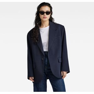 Blazer - Big Boyfriend - Oversized - Zwart - 75% Polyester - 14% Lyocell TENCEL™ - 8% Wol - 3% Elastaan