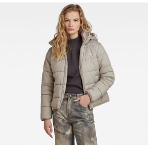 G-STAR Meefic Wmn Jacket - Grijs - Gewatteerd - Driedelige Capuchon