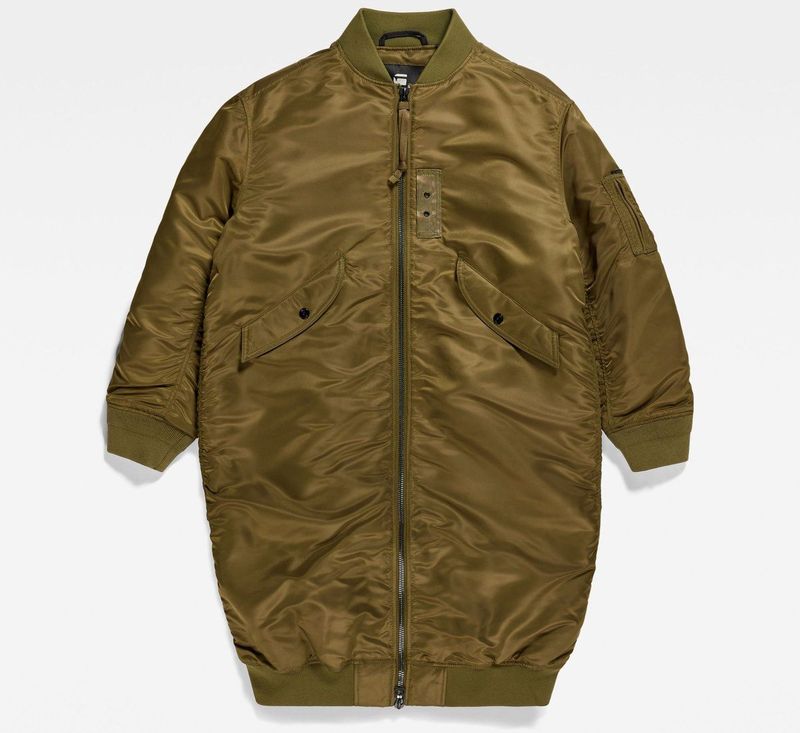 G-STAR RAW - Long Bomber - Damesjas - Groen - D23543-c143-c744