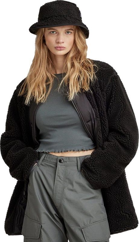 Long Jacket - Teddy - Groen - 100% Gerecycled Polyester