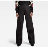 G-star - Jeans - Zwart - Wijde Cargobroek - Hoge Taille