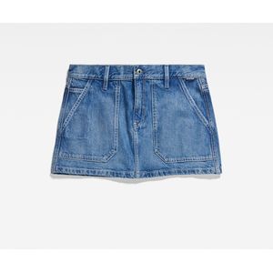 Spijkerrok - Denim - Slanke Pasvorm - Lage Taille - Diepe Zakken