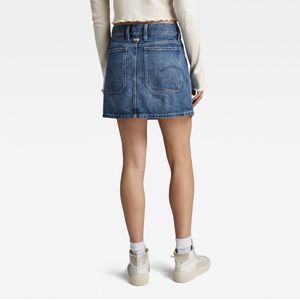 Spijkerrok - Denim - Slanke Pasvorm - Lage Taille - Diepe Zakken