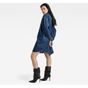 G-STAR RAW - Oversized Denim Jurk - Blauw - Katoen