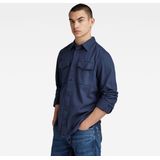G-star - Marine - Overhemd - Slim Fit - Lange Mouwen