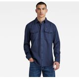 G-star - Marine - Overhemd - Slim Fit - Lange Mouwen