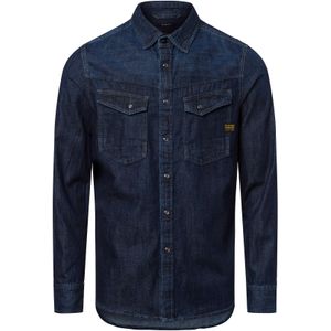 G-STAR RAW Slim T-shirt van denim T-shirts voor heren, Blauw (Worn in Deep Sea D23616-d252-g133)