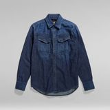 G-STAR RAW Slim denim overhemd heren T-shirts, Blauw (Worn in Deep Sea D23616-d252-g133)
