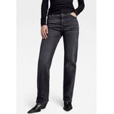 G-STAR RAW Viktoria High Straight Jeans - Zwart - Denim