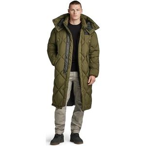 G-STAR G- Whistler XL Long Deken Herenjassen, Donker olijfgroen D23633-D199-C744, S
