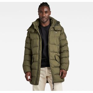 Winterjas - Verstelbare Capuchon - Gevoerd - Zwart - Kunststof