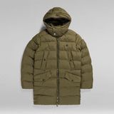 G-Star Raw heren Jassen G-whistler gewatteerde parka met capuchon, groen (dark olive D20102-D199-C744), S