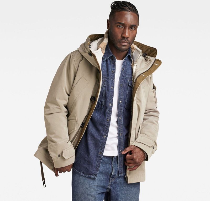 Jack - Verstelbaar - Groen - Katoen - Met Paspelzakken