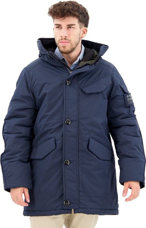 G-STAR Vodan gewatteerde parka met capuchon voor heren, Blauw (Salute D22713-D419-C742), L