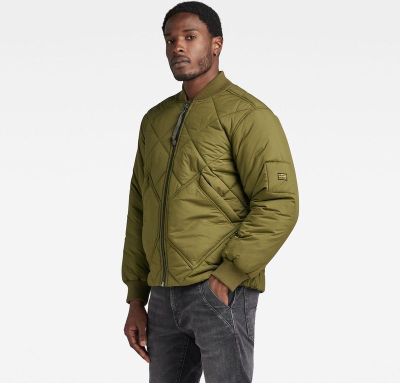 G-STAR Diamond Qlty Bomberjackets voor heren, groen (dark olive D23963-D199-C744), XS
