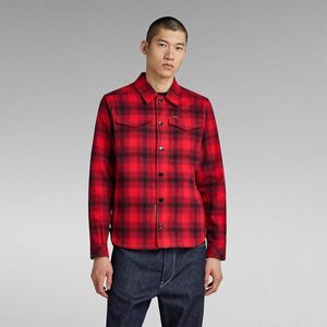 G-STAR RAW Check Overshirt, Veelkleurig (Dk Flame Blur Check D23662-c904-g090), L