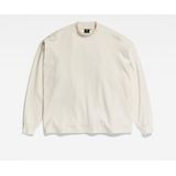 G-Star - Moto Logo XXL Mock - Trui - Beige - Biologisch Katoen - Duurzaam