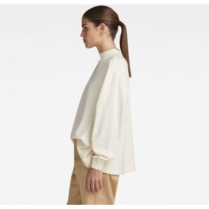 G-Star - Moto Logo XXL Mock - Trui - Beige - Biologisch Katoen - Duurzaam