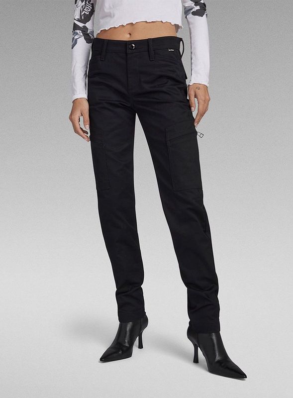 G-STAR RAW - Slim Cargo Broek - Zwart - Katoen