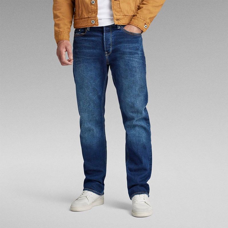 G-Starvoor mannen. D23691-C052-B843 Jeans Dakota Regular Recht Blauw (27/30), Casual, Katoen, Denim