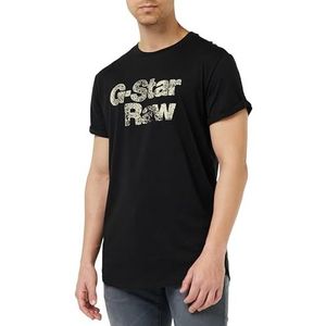 G-STAR RAW Painted Graphic Lash, zwart (Dk Black D24667-336-6484), XS