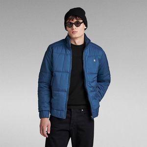 G-STAR RAW - Gewatteerde Jas - Blauw - Leren