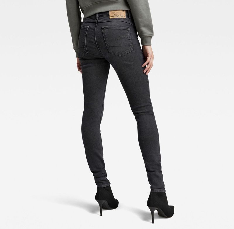 G-Star - Lhana - Skinny Jeans - Diep Zwart - Superstretch Denim