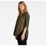G-Star - D24743-7647-D033 - Tuniek - Groen - Katoen - 3/4 Mouw