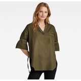 G-Star - D24743-7647-D033 - Tuniek - Groen - Katoen - 3/4 Mouw