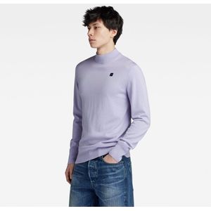 G-STAR RAW - Premium Core Mock - Gebreide Trui - Grijs