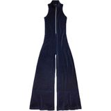 Jumpsuit - Fluweel - Zwart - Katoen/Polyester/Elastaan