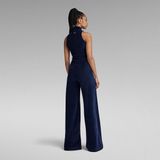 Jumpsuit - Fluweel - Zwart - Katoen/Polyester/Elastaan