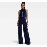 Jumpsuit - Fluweel - Zwart - Katoen/Polyester/Elastaan