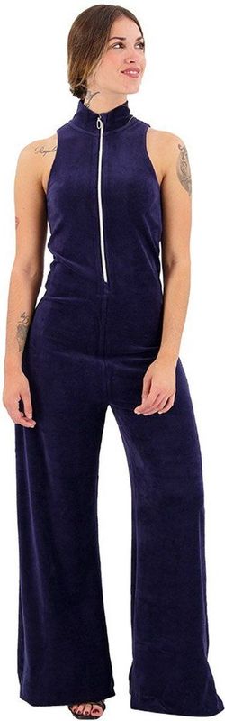 Jumpsuit - Fluweel - Zwart - Katoen/Polyester/Elastaan