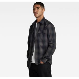 G-Star Raw - Marine - Overhemd - Marine - 100% Katoen - Slim Fit