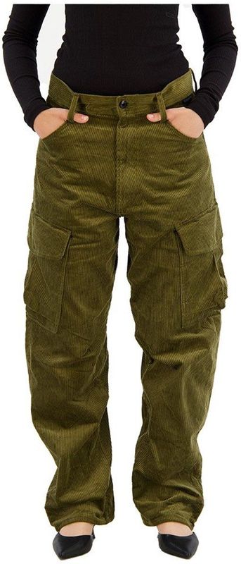 G-star Cord 3d Bf Cargobroek Groen 26 Vrouw