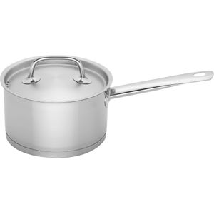 Sola Profiline Deluxe Kookpannen - Ø 16 cm RVS Kookpan Inductie - Geschikt voor Elke Warmtebron - Zilver - Sandwichbodem