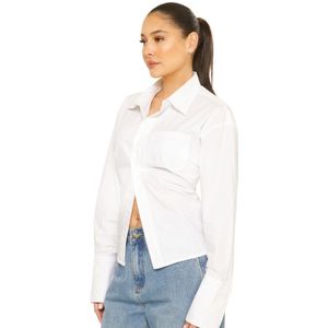 De La Sisters - Tie Back Blouse - Wit