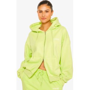 La Sisters - Essential Double Zipper Hoodie - Pistache Green - Vest