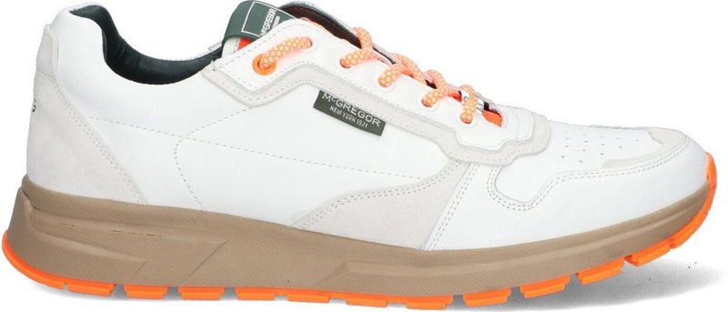 McGregor Heren Sneakers - Wit - Lage Sneakers - Leer - Veters