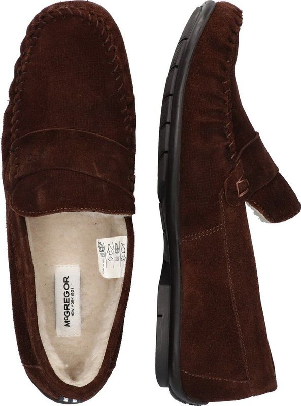 McGregor - Pantoffels - Bruin - Leer