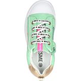 Shoesme - Sneaker - Mintgroen - Luipaardprint - Veter- en Ritssluiting