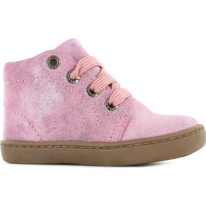 Shoesme Flex FL21W001-A Leren Veterboots Roze/Metallic