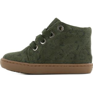 Baby Enkelboots Jongens Green Print Leer Shoesme
