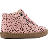 Baby Enkelboots Meisjes Pink Black Dots Leer Shoesme