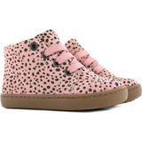 Baby Enkelboots Meisjes Pink Black Dots Leer Shoesme