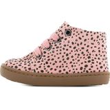 Baby Enkelboots Meisjes Pink Black Dots Leer Shoesme