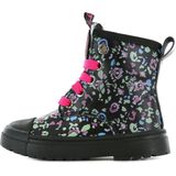 Shoesme - Bikerboots - Zwart - Leer - Multicolor Patroon